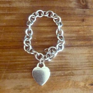 Tiffany & co. Heart chain bracelet
